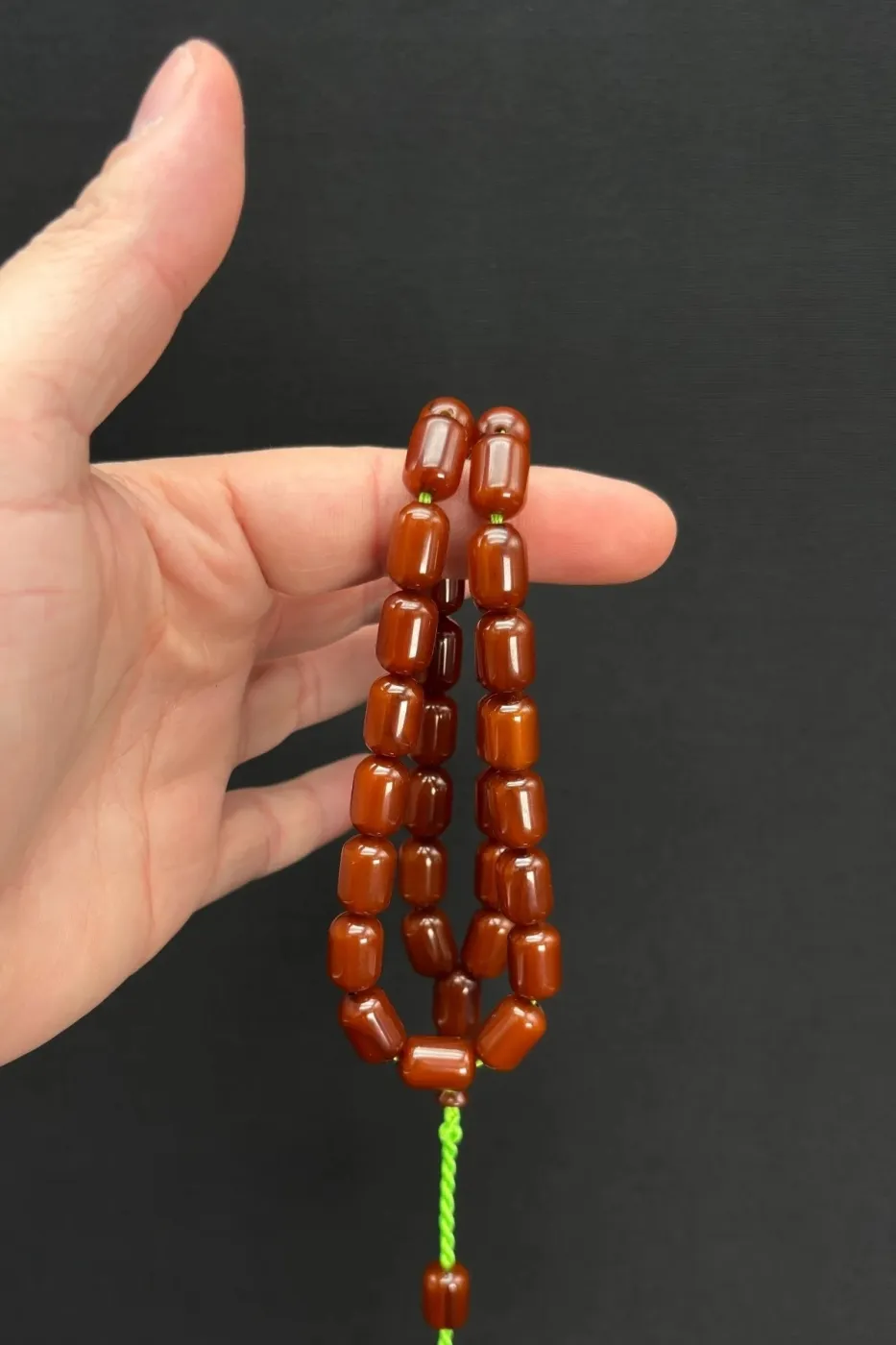 Dik Hareli Bakalit 9 x 14 Sıkma Tespih