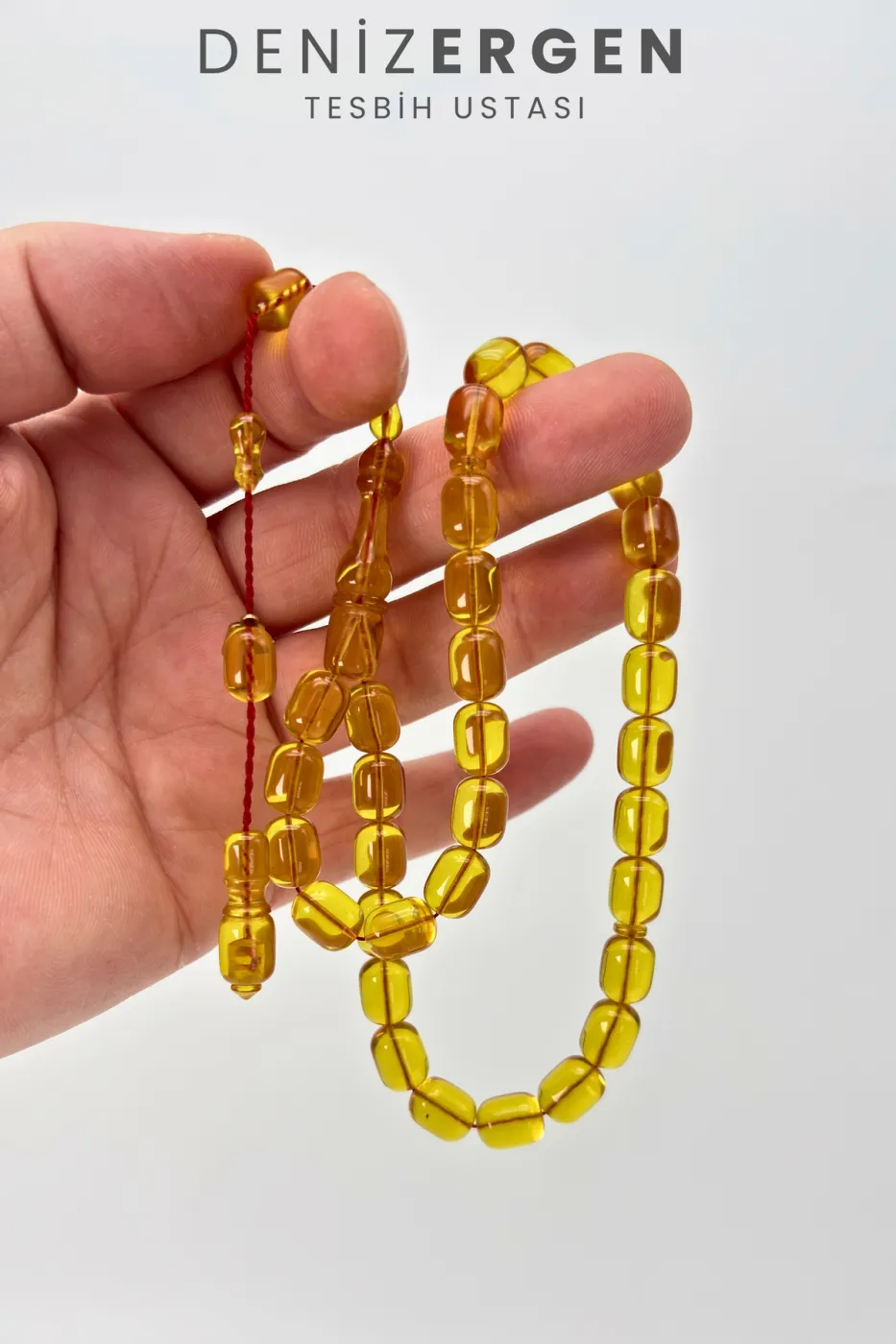 Kişiye Özel Premium Kutulu Sertifikalı Ad Soyad Ateş Kehribarı Bakalit Sistem Püsküllü Tesbih