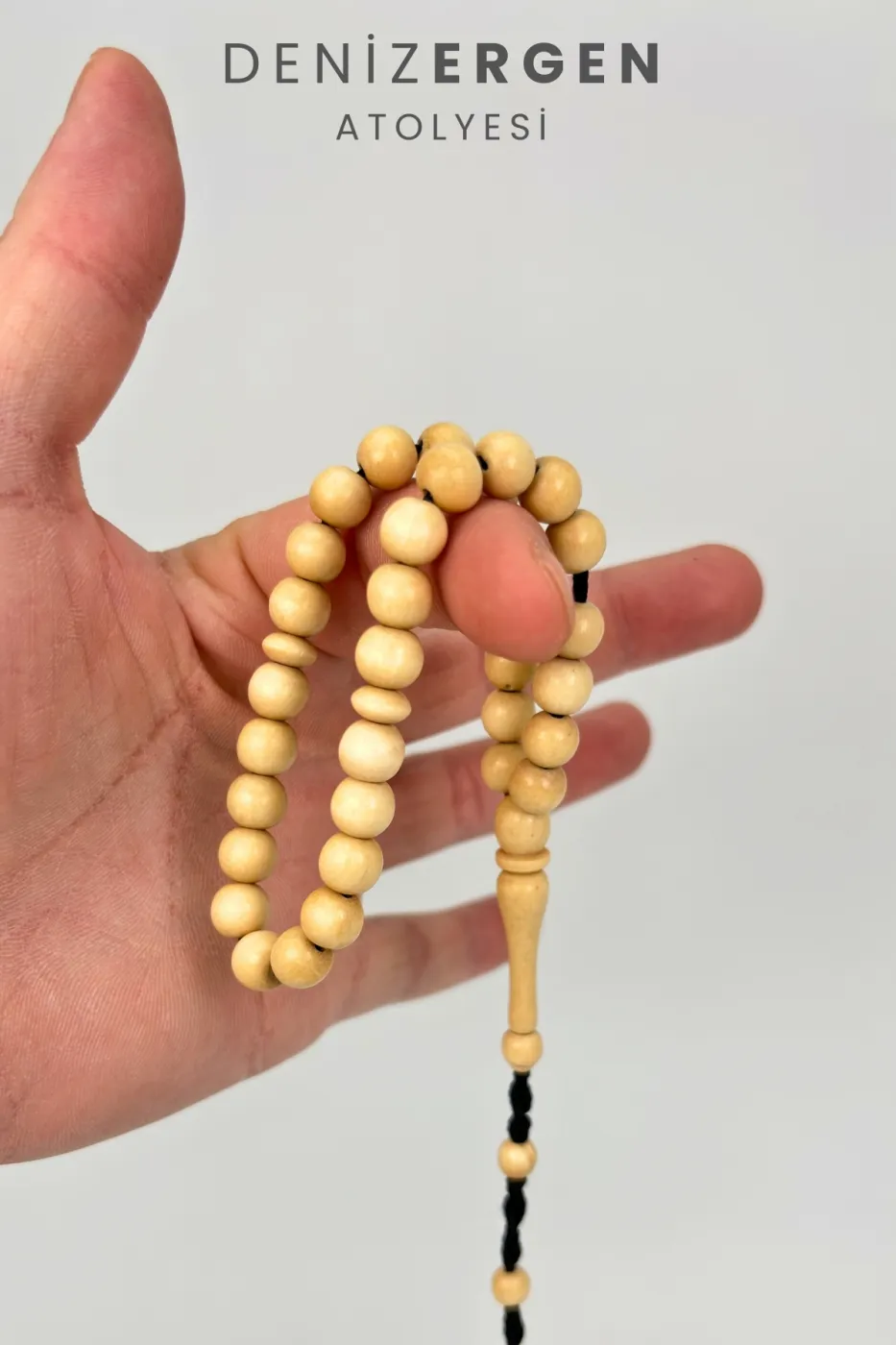 Sertifikalı Sarı Ağaç Sistem Püsküllü 8mm Küre Tesbih