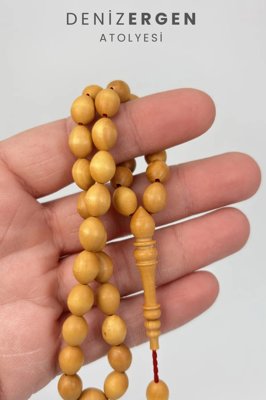 Orjinal Şimşir Ağacı Sistem Püsküllü Sertifikalı 8 x 11 Beyzi Kesim Tesbih