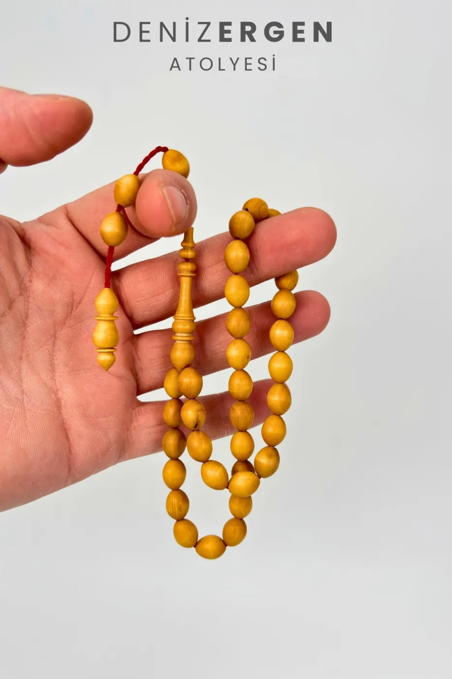 Orjinal Şimşir Ağacı Sistem Püsküllü Sertifikalı 8 x 11 Beyzi Kesim Tesbih