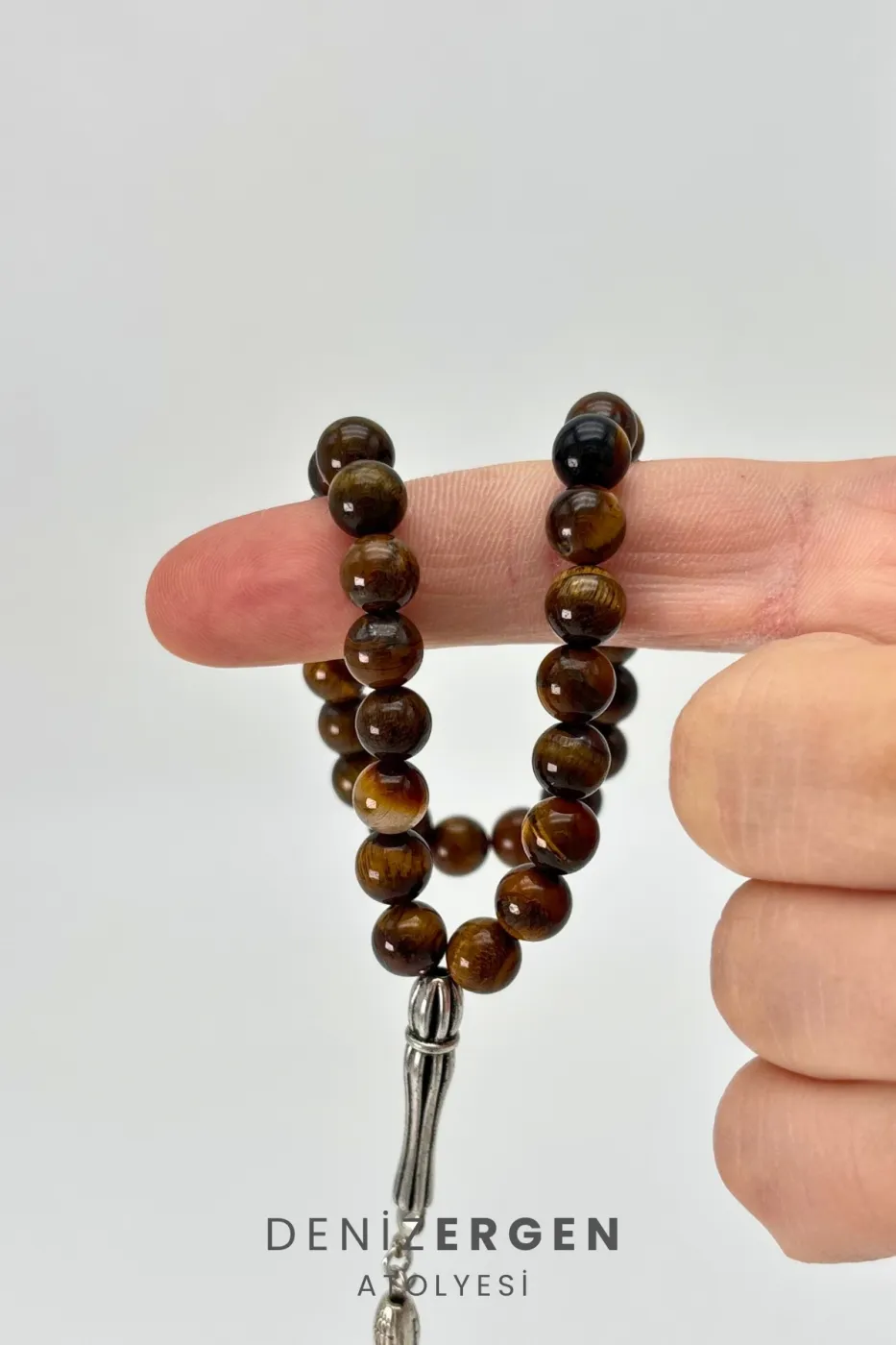 Orjinal Sertifikalı Kaplangözü 8mm Küre Kesim Bilek Boy Tesbih