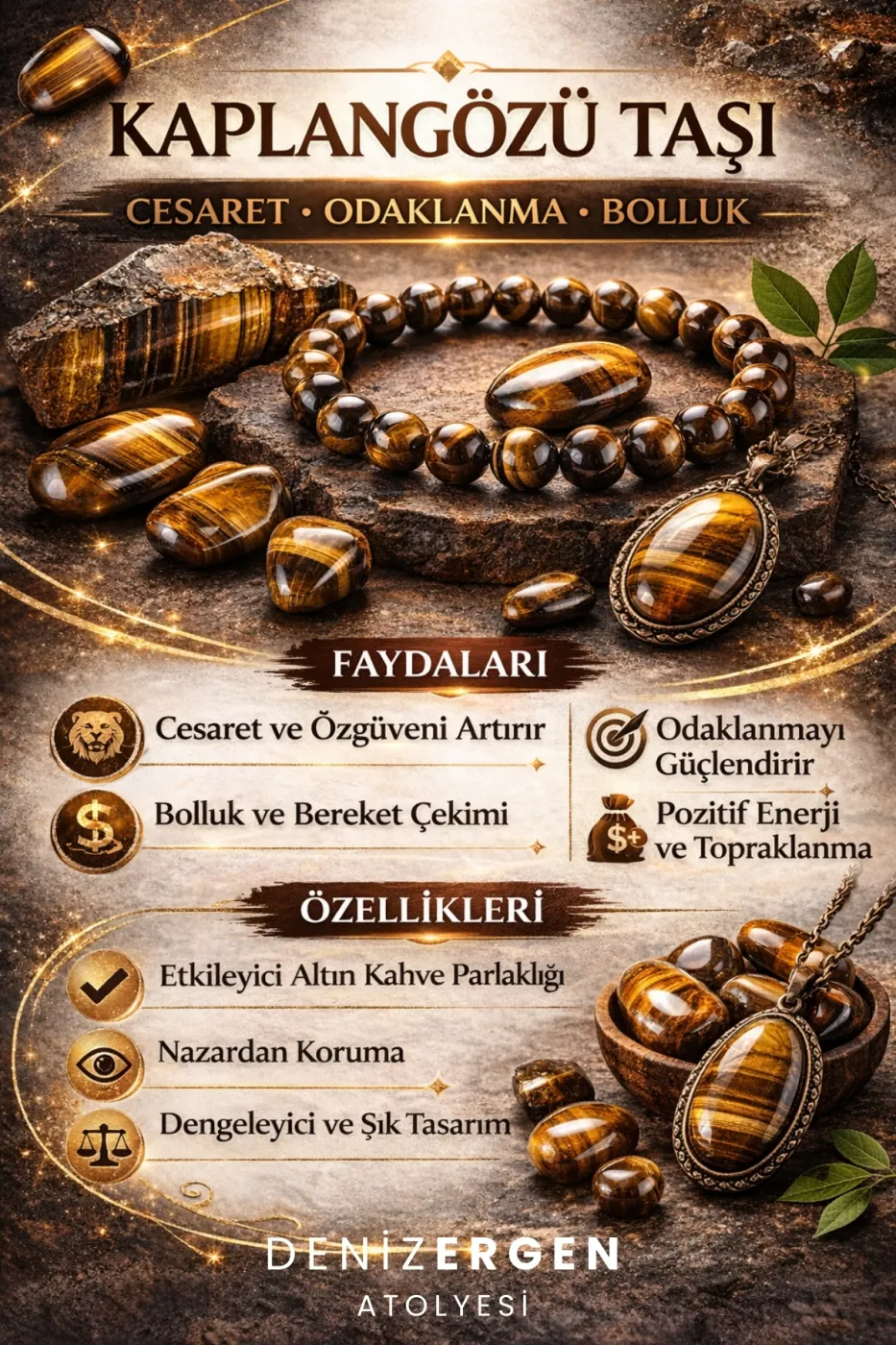 Orjinal Sertifikalı Kaplangözü 8mm Küre Kesim Bilek Boy Tesbih