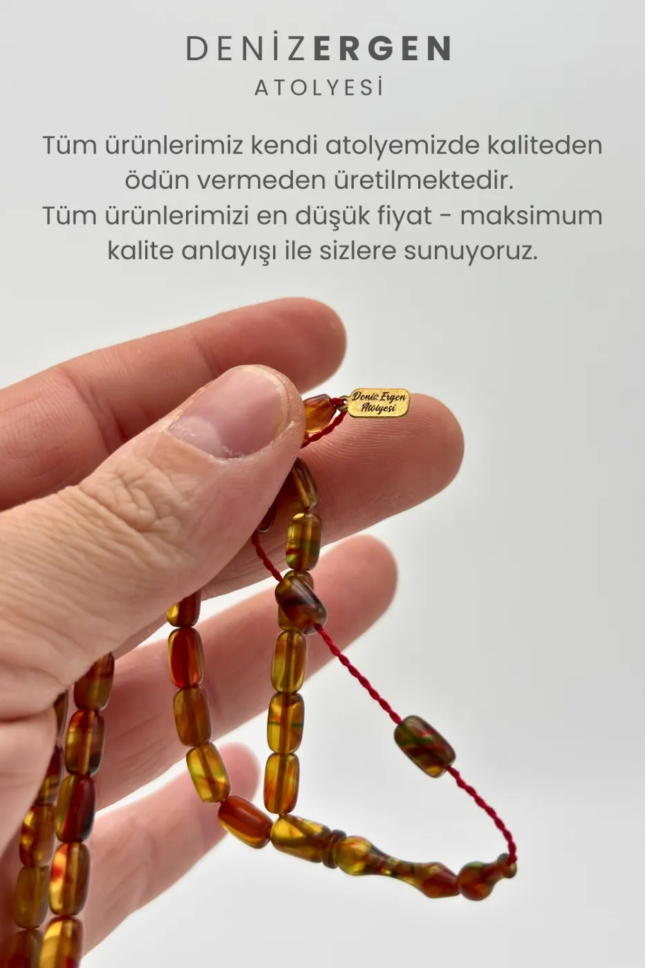 Premium İmzalı Kişiye Özel Ad Soyad Kutulu Sistem Takım Sıkma Bakalit Kapsül Hediyelik Hare Tesbih