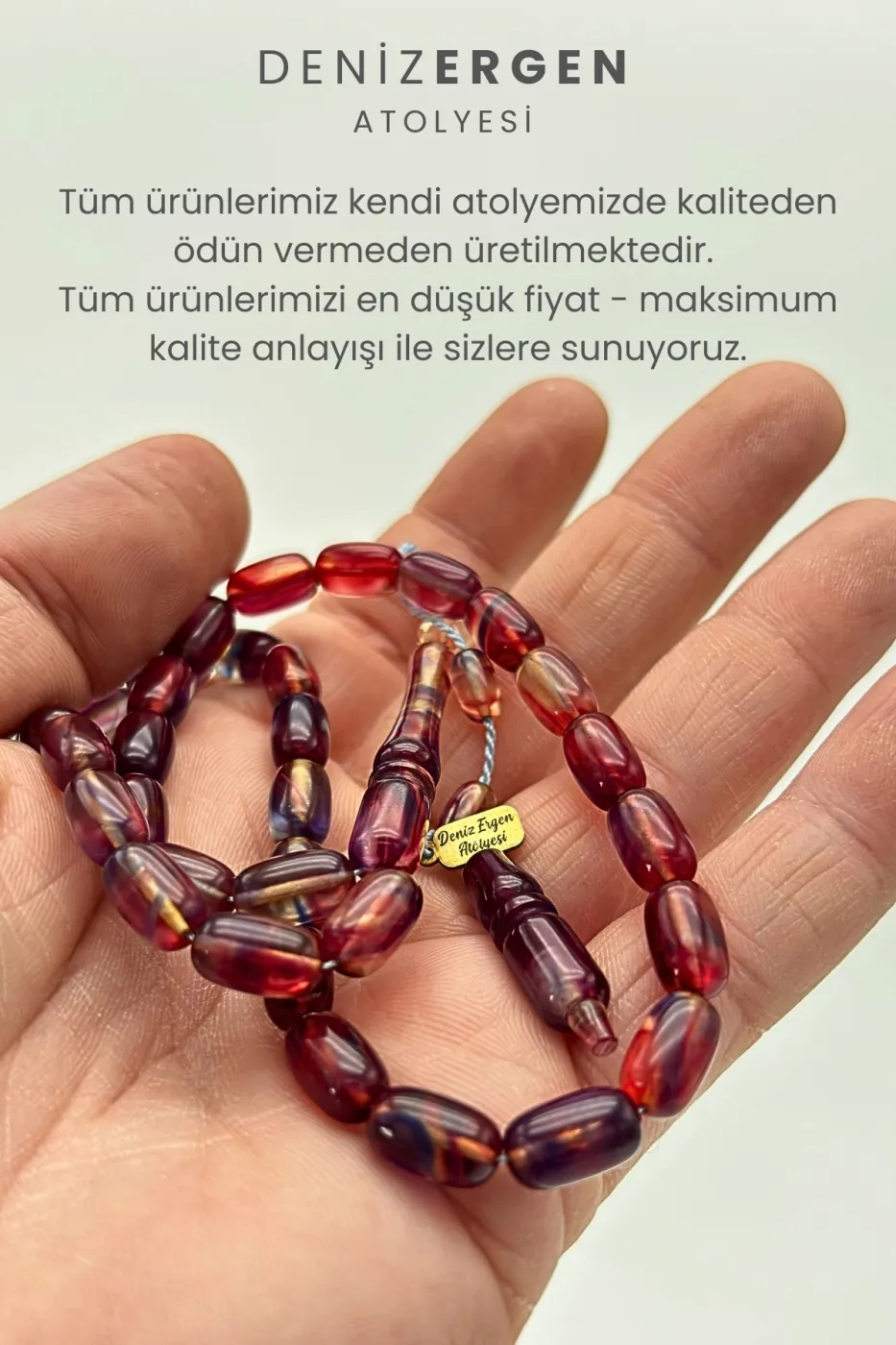 Premium İmzalı Kişiye Özel Ad Soyad Kutulu Sistem Takım Sıkma Bakalit Kapsül Hediyelik Hare Tesbih