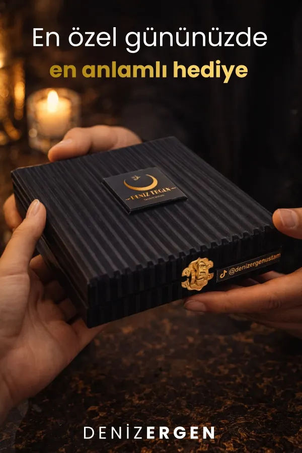 Premium İmzalı Kişiye Özel Ad Soyad Kutulu Sistem Takım Sıkma Bakalit Kapsül Hediyelik Hare Tesbih