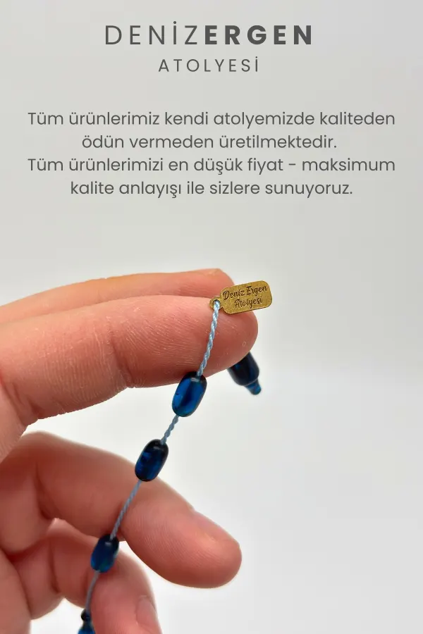 İmzalı Sıkma Kapsül Kesim Tesbih Bakalit Sistem Takımlı Erkek Hediyelik Hareli Tespih