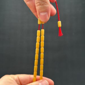 Özel Döküm El Boy 5.5 x 11 Beyaz Hamur Faturan Sıkma Tespih - Görsel 6