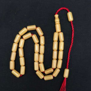 Özel Döküm El Boy 5.5 x 11 Beyaz Hamur Faturan Sıkma Tespih - Görsel 7