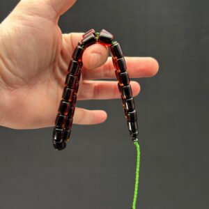 Kırmızı Şeffaf Kapsül Kesim 9 x 11 Ateş Tespih - Görsel 3