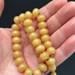 Bürokrat Boy 9 x 11 Beyaz Hamur Teker Kesim Sıkma Tespih - Görsel 7