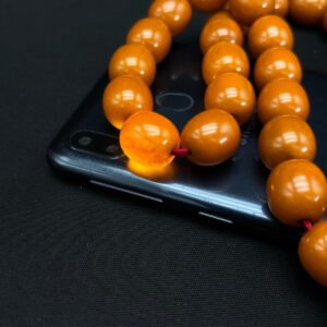 Turuncu 15x16 Orjinal Bakalit Sıkma Tespih - Görsel 4