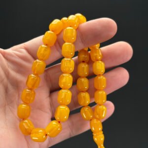 Kapsül 9 x 11 Hareli Bakalit Sıkma Tespih - Görsel 5