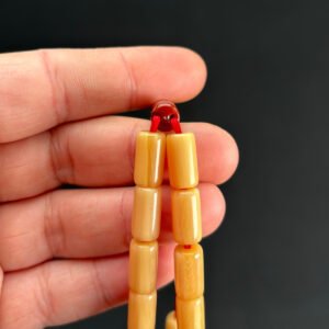 Beyaz Hamur Özel Döküm 7 x 13 Sıkma Tespih - Görsel 4