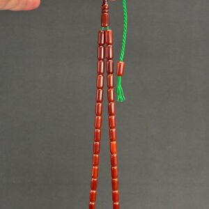 Kırmızı 5.5 x 10 Bakalit Sıkma Tespih - Görsel 7