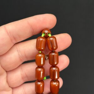 Dik Hareli Bakalit 9 x 14 Sıkma Tespih - Görsel 4