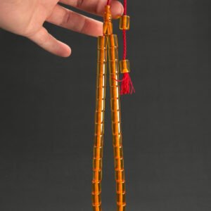 Kelle Boy Şeffaf 9 x 13 Ateş Tespih - Görsel 1