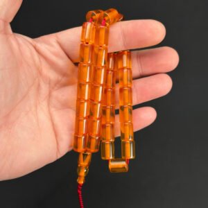 Kelle Boy Şeffaf 9 x 13 Ateş Tespih - Görsel 5